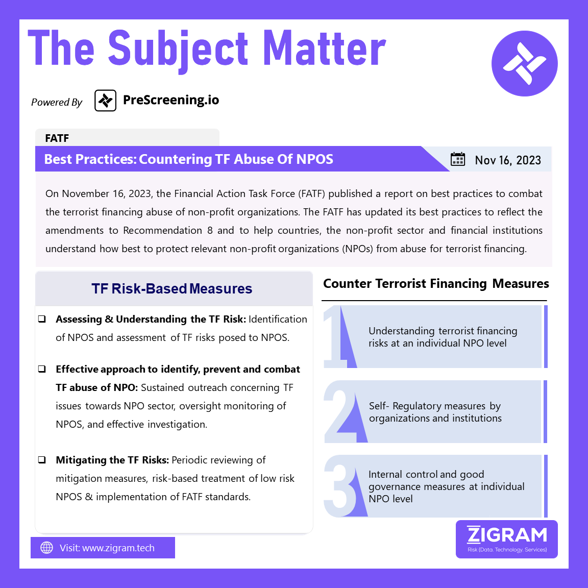 Best Practices: Countering TF Abuse Of NPOS