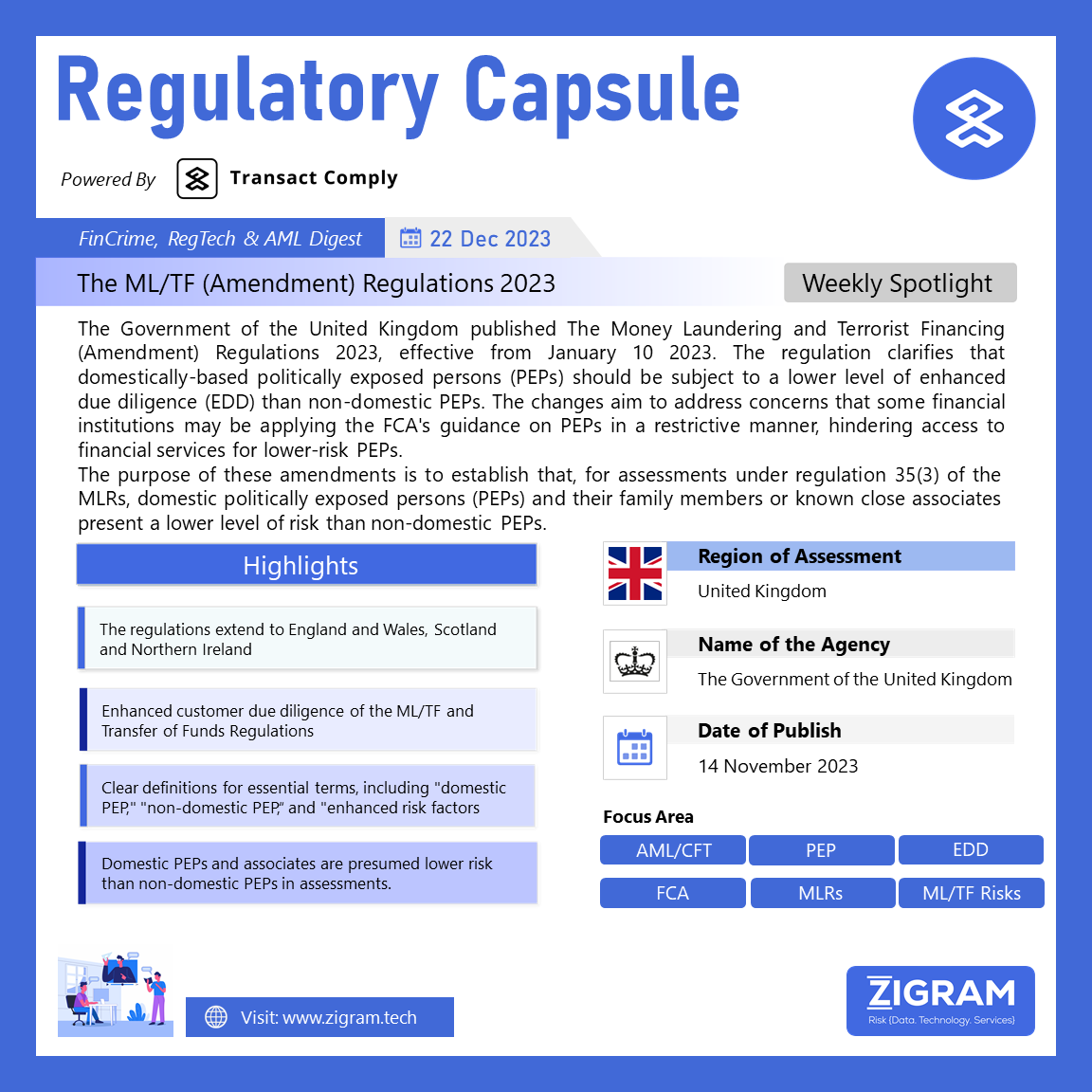 The Money Laundering and Terrorist Financing (Amendment) Regulations 2023