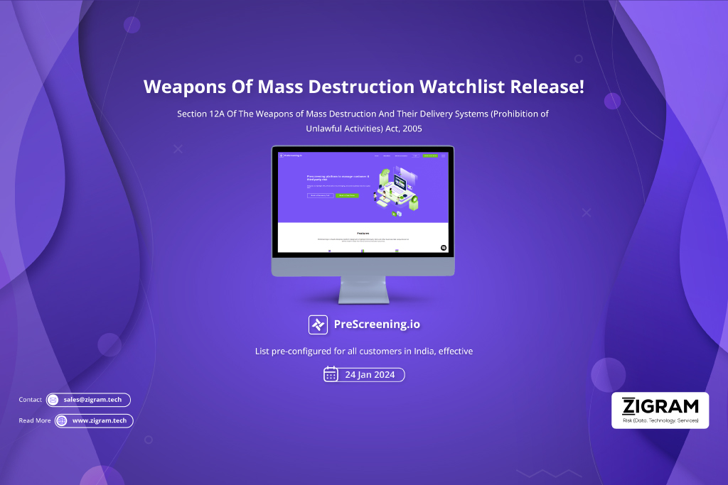 Release Update – Weapons Of Mass Destruction List For Name Screening