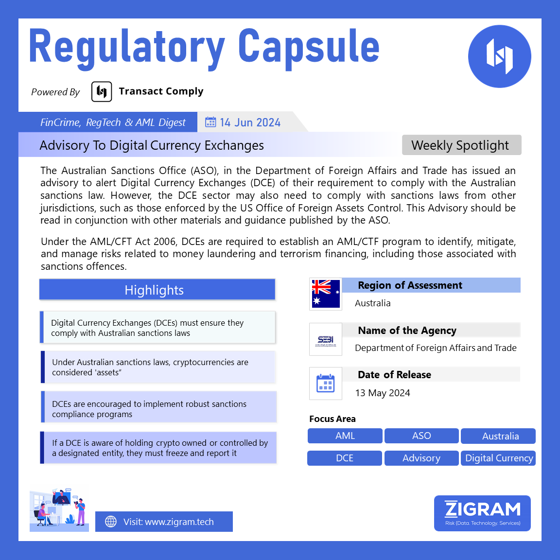 Advisory To Digital Currency Exchanges