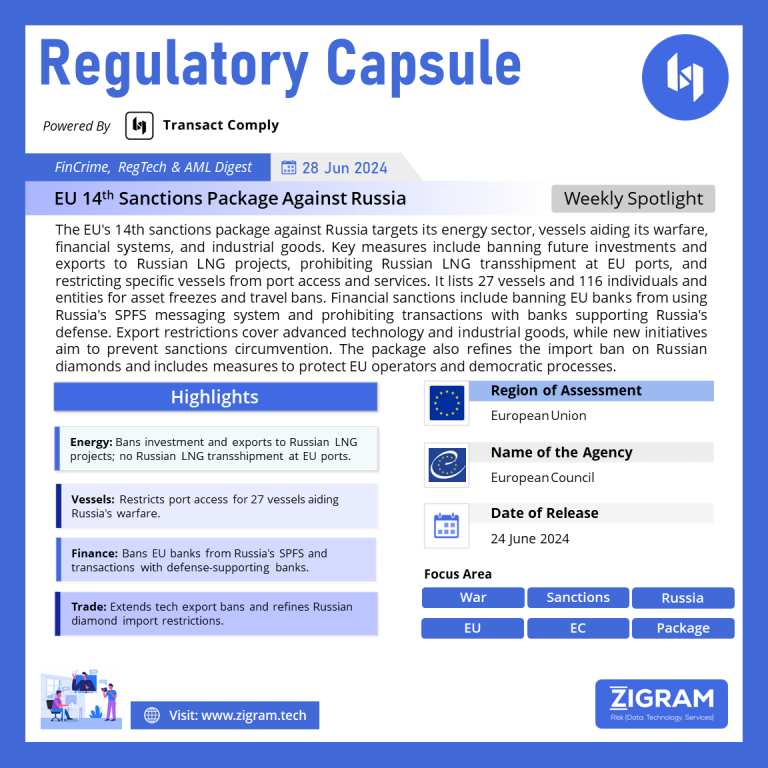 EU 14th Sanctions Package Against Russia