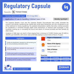 Interpretation on Handling Criminal Cases of Money Laundering Concerning the Application of Law