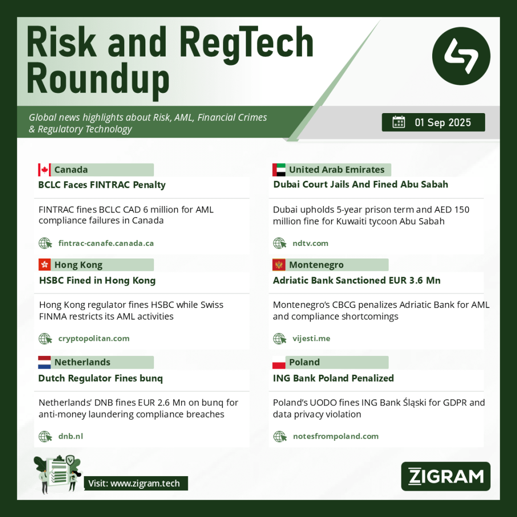 Anti Money Laundering News 01 Sep 2025