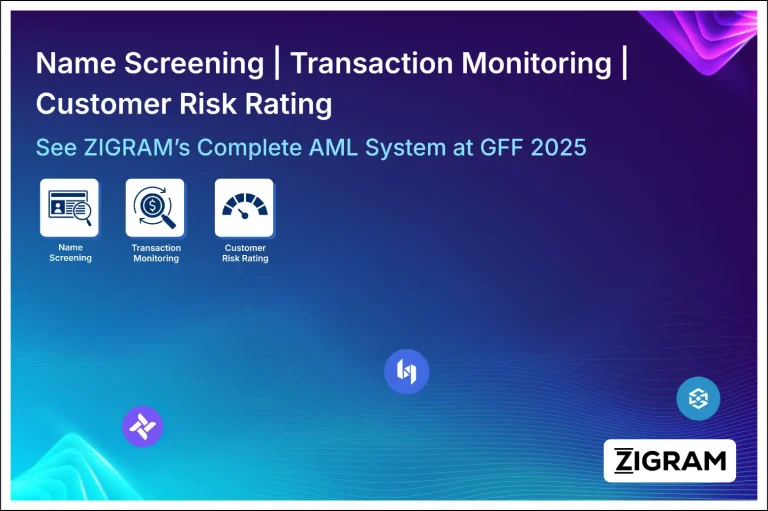 AI-powered name screening and transaction monitoring system by ZIGRAM at GFF 2025